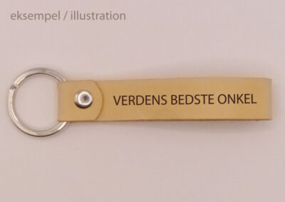 Personlig Nøglering i læder - DESIGN SELV - Billede 8