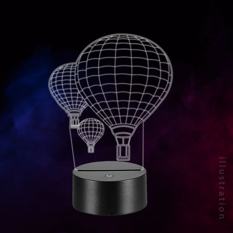 3D LED Lampe - Luftballon