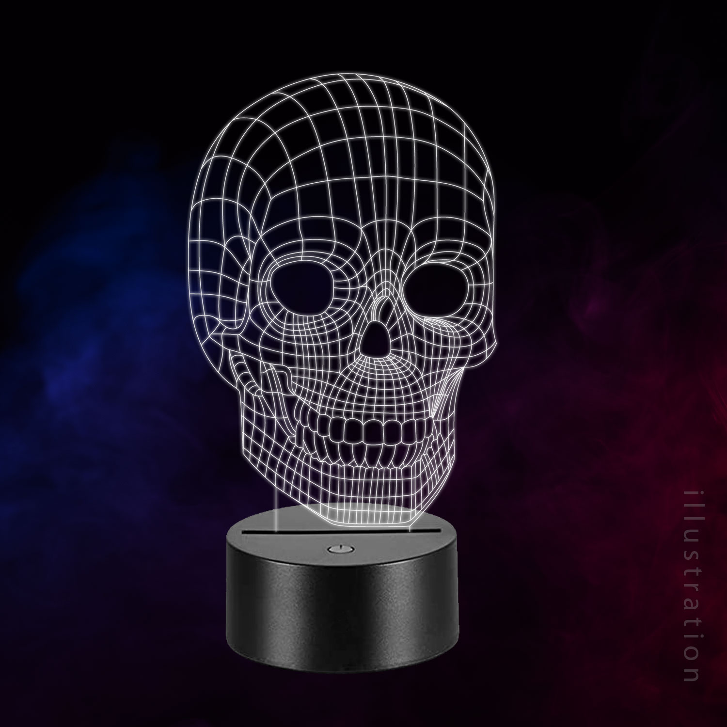 3D LED Lampe - Skull