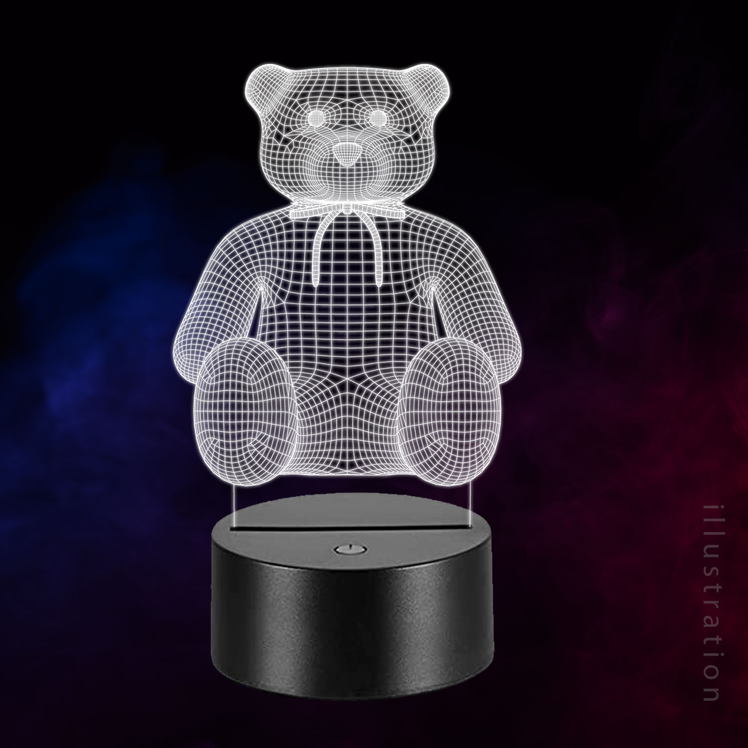 3D LED Lampe - Teddy