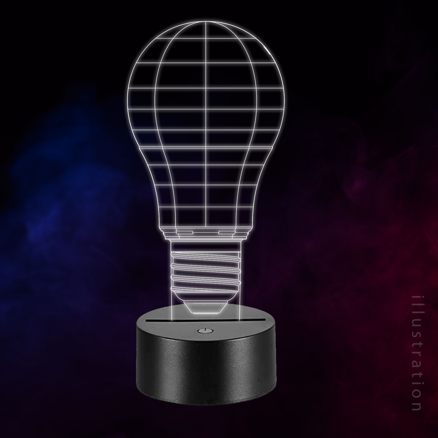 3D LED Lampe - Elpære