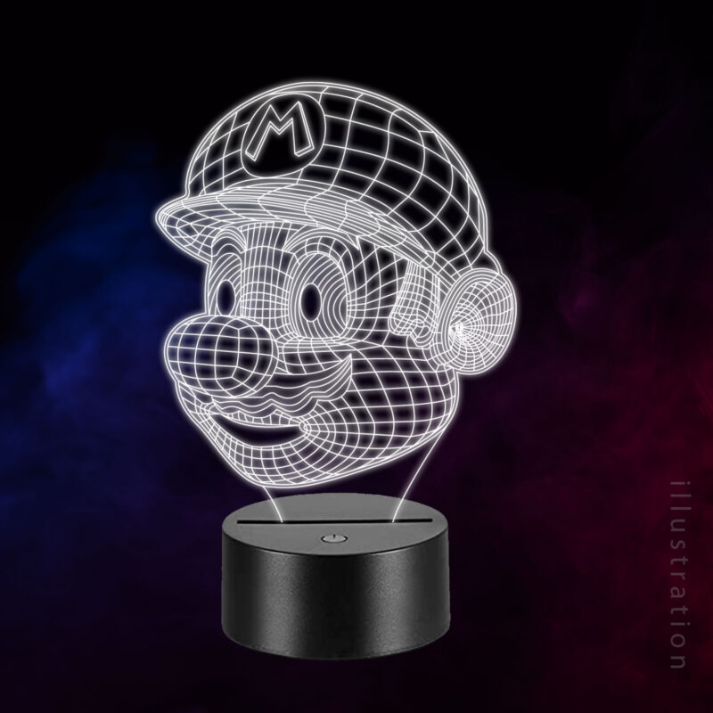 3D LED Lampe - Mario