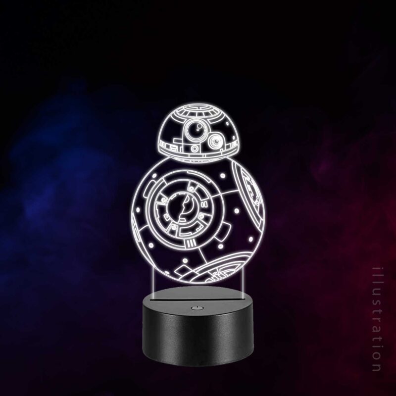 3D LED Lampe - BB8