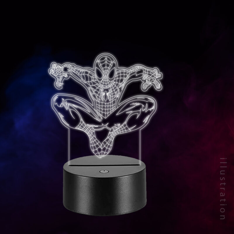 3D LED Lampe - Spiderman 2