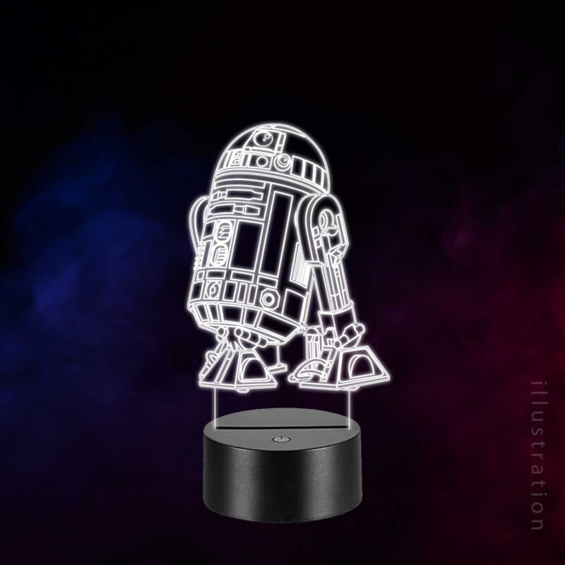 3D LED Lampe - R2D2