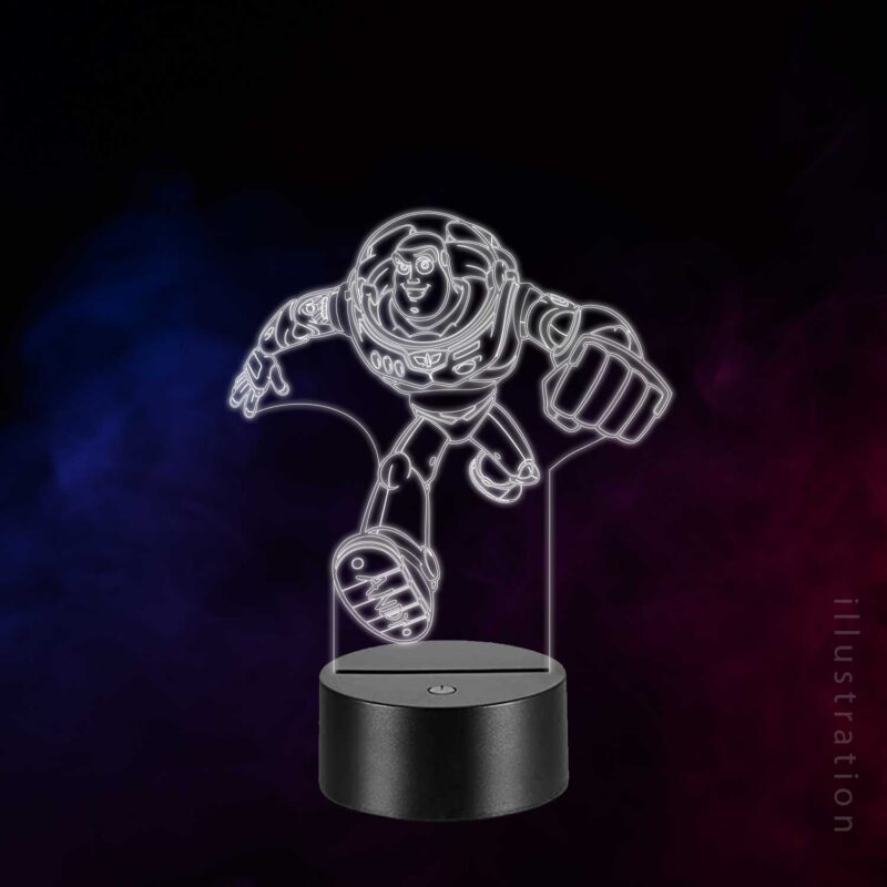 3D LED Lampe - Buzz Lightyear