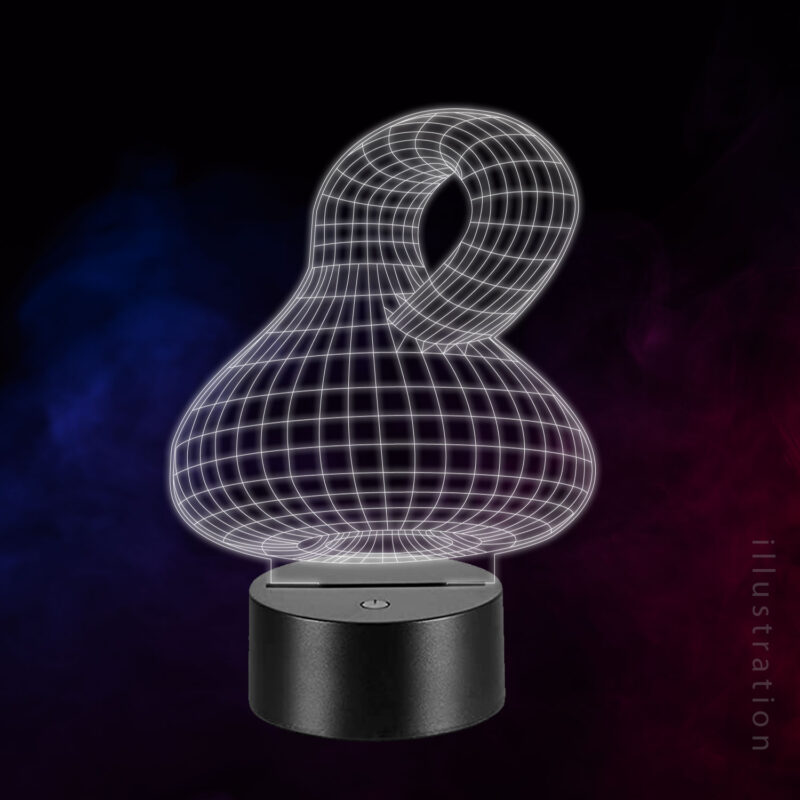 3D LED Lampe - Geometrisk figur 9