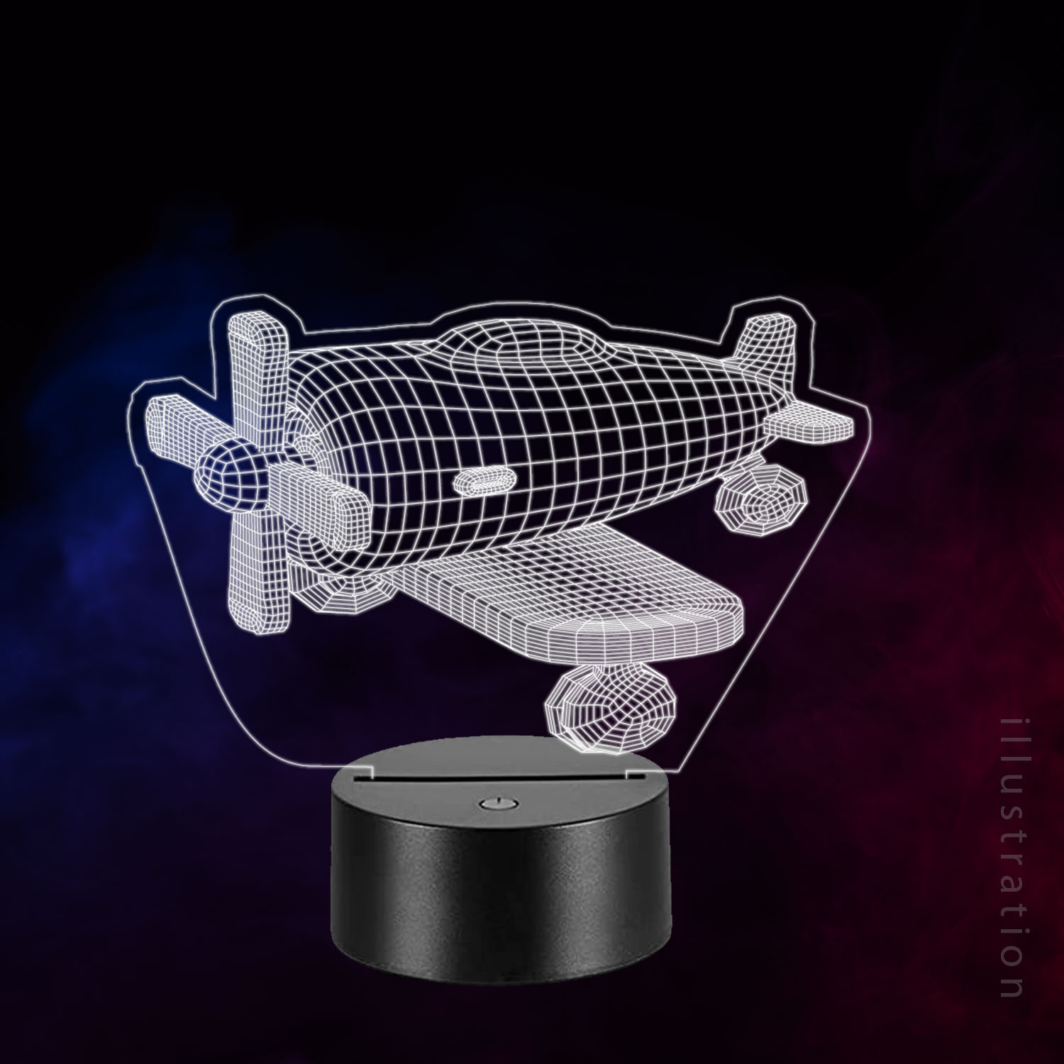3D LED Lampe - Flyver