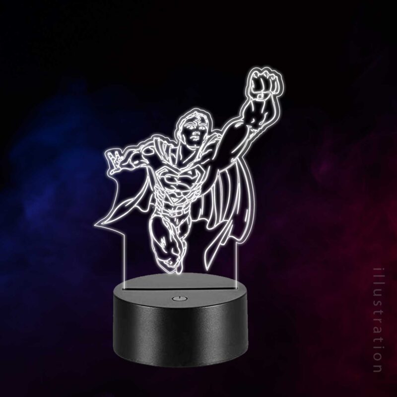 3D LED Lampe - Superman