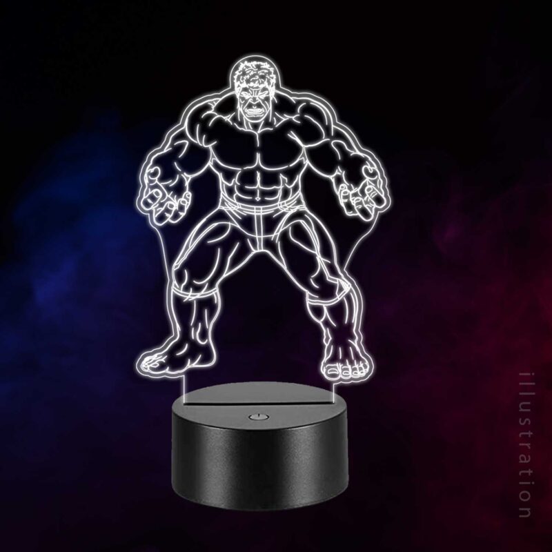 3D LED Lampe - Hulk