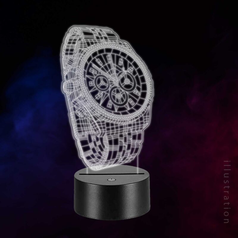3D LED Lampe - Ur
