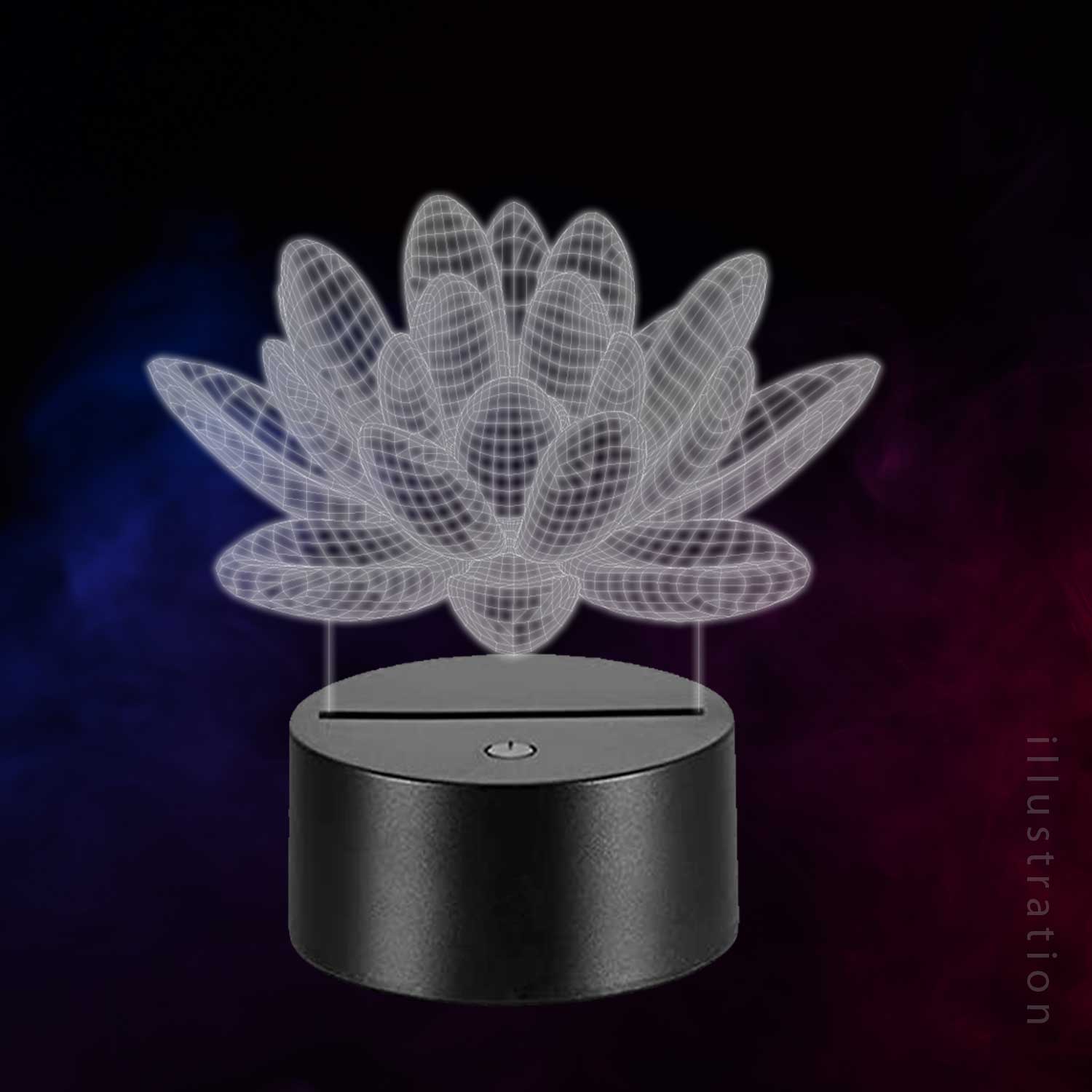 3D LED Lampe - Bloom