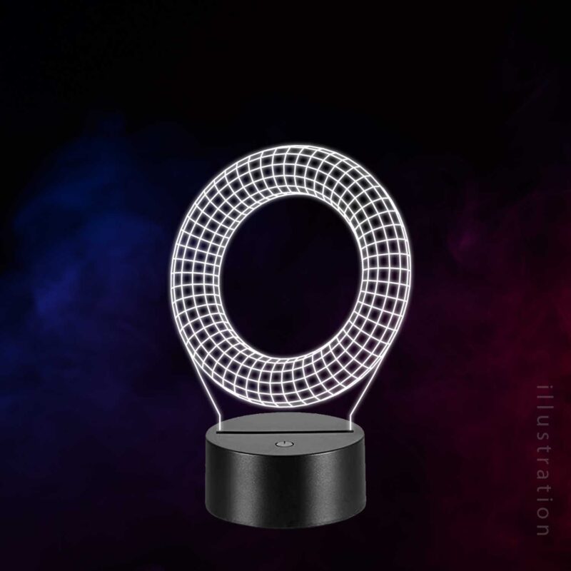 3D LED Lampe - Cirkel