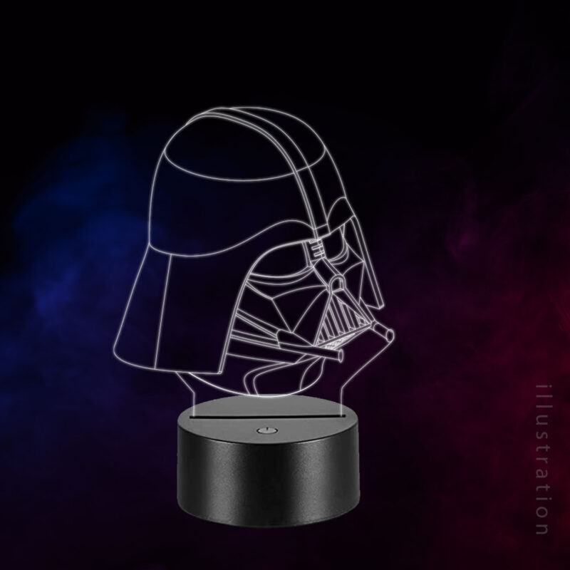 3D LED Lampe - Darth Wader