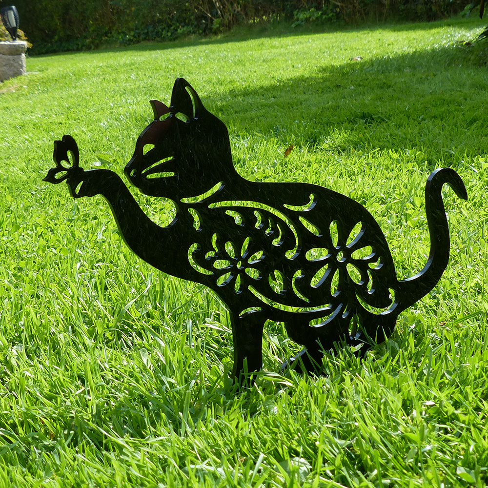 Kat og sommerfugl - Billede 2