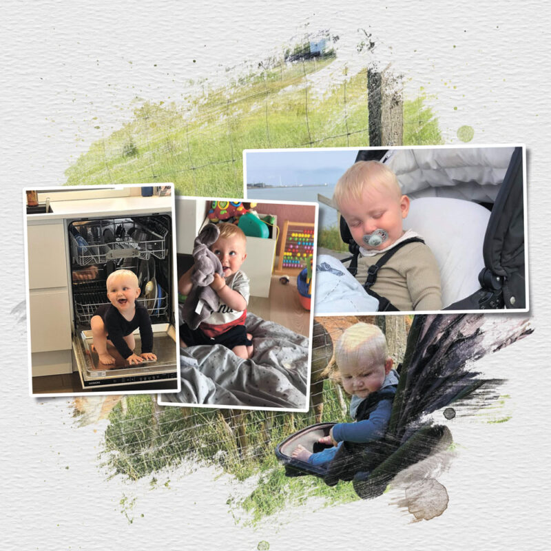 Kreativ Fotocollage med 3 billeder - Design selv