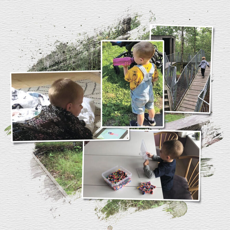 Kreativ Fotocollage med 4 billeder - Design selv