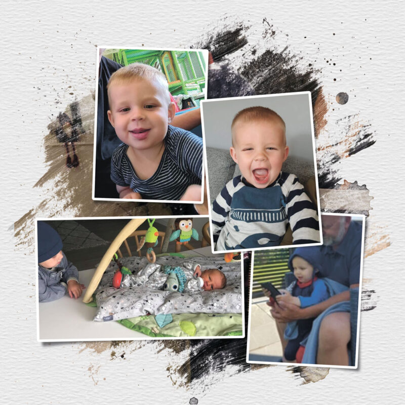 Kreativ Fotocollage med 4 billeder - Design selv