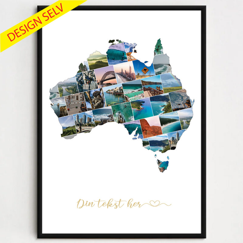 Lande/Rejse Fotocollage - Australien - Design selv