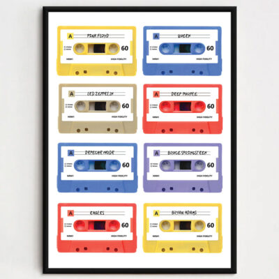 Casette plakat - Din favorit kunstner & album - Billede 3