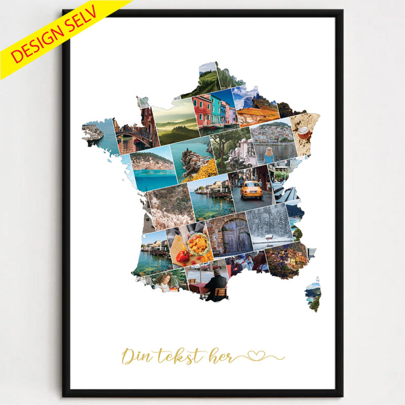Lande/Rejse Fotocollage - Frankrig - Design selv