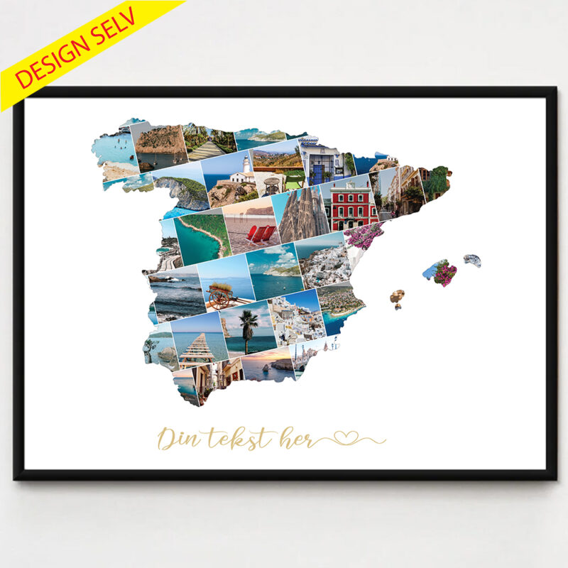 Lande/Rejse Fotocollage - Spanien - Design selv