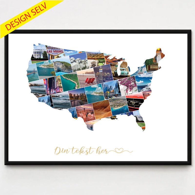 Lande/Rejse Fotocollage - USA - Design selv
