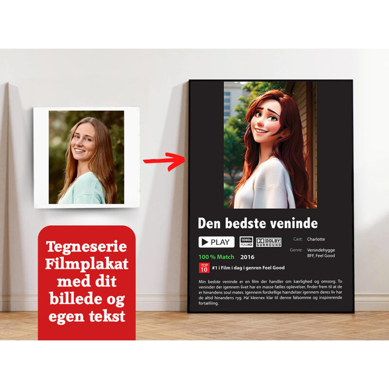 Tegneserie filmplakat - Singleplakat