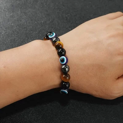 Naturstens armbånd #4 - Lykke symbols Armbånd - Billede 3