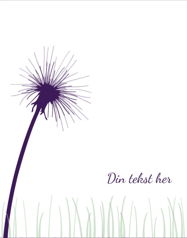 Fingerprint: Mælkebøtte - Lilla