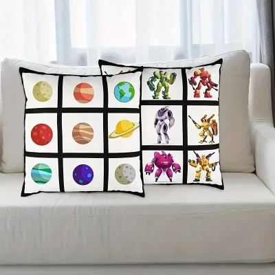 Pude med 9 kvadrater - sort - Design selv - Billede 4