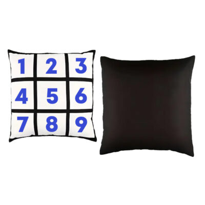 Pude med 9 kvadrater - sort - Design selv - Billede 3