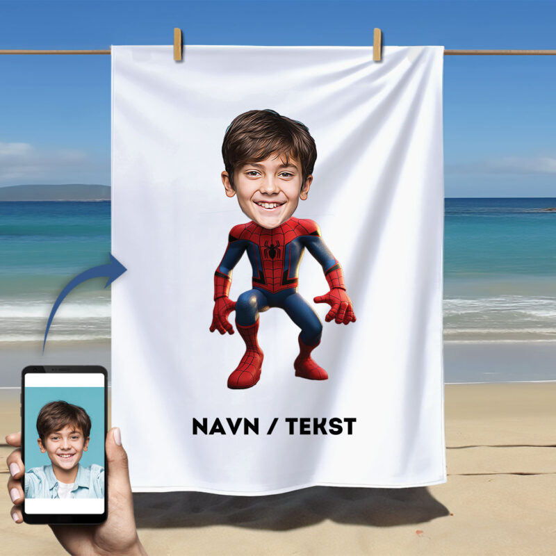 Karikatur håndklæde: Spiderman - Design selv
