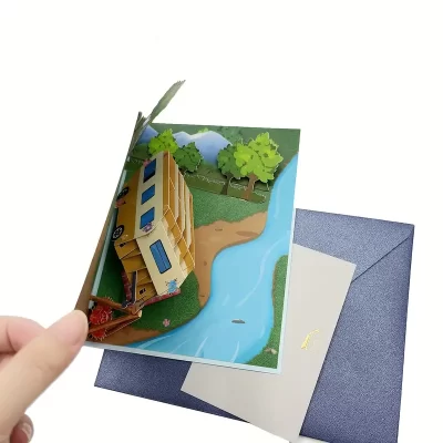 3D Pop Up Kort: Camper - Billede 7