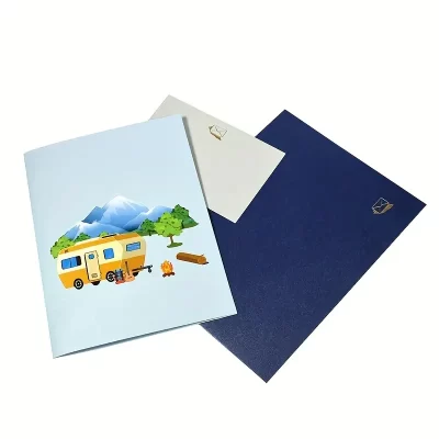 3D Pop Up Kort: Camper - Billede 6