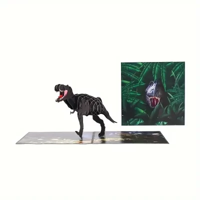 3D Pop Up Kort: Dinosaurus - Billede 6
