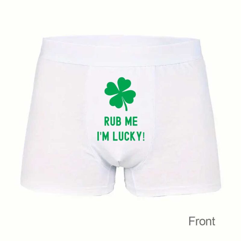 Boxershorts: Rub me - I'm lucky