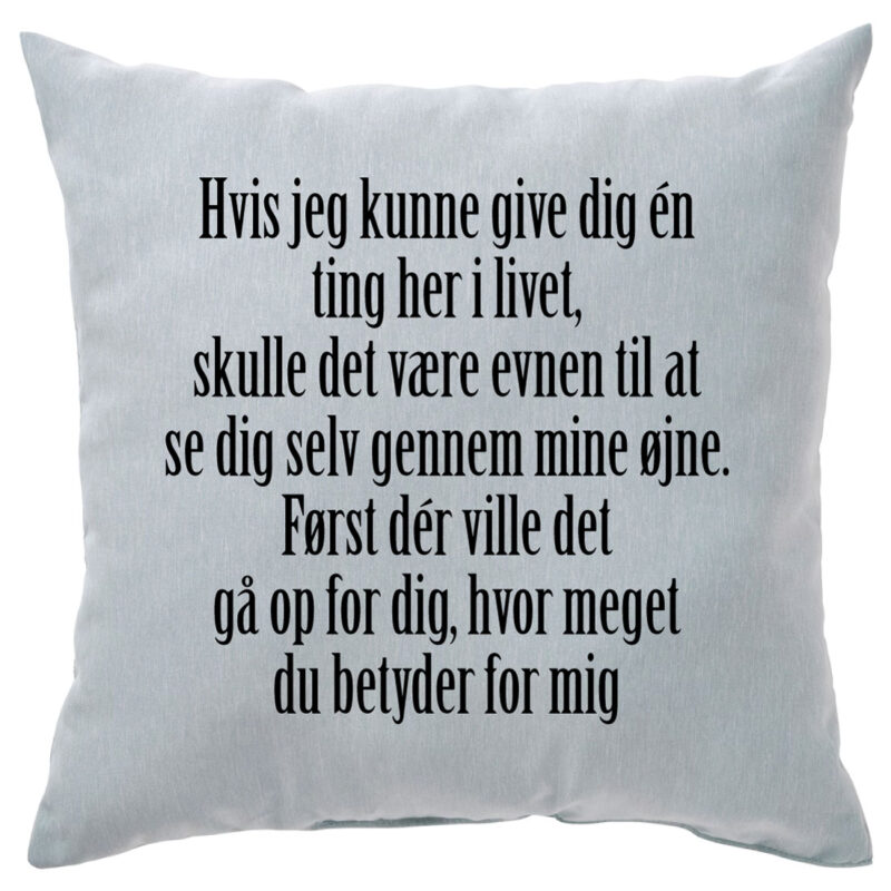 Motivationspude: "Hvis jeg kunne give dig én ting her i livet..."