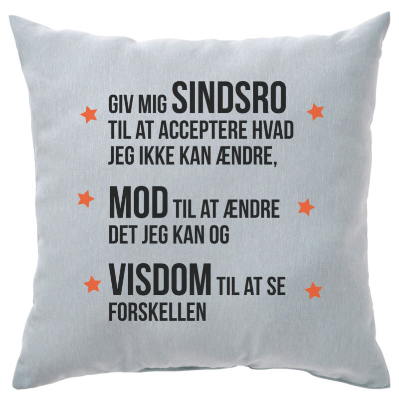 Motivationspude: "Giv mig sindsro til at acceptere hvad jeg ikke kan ændre..."