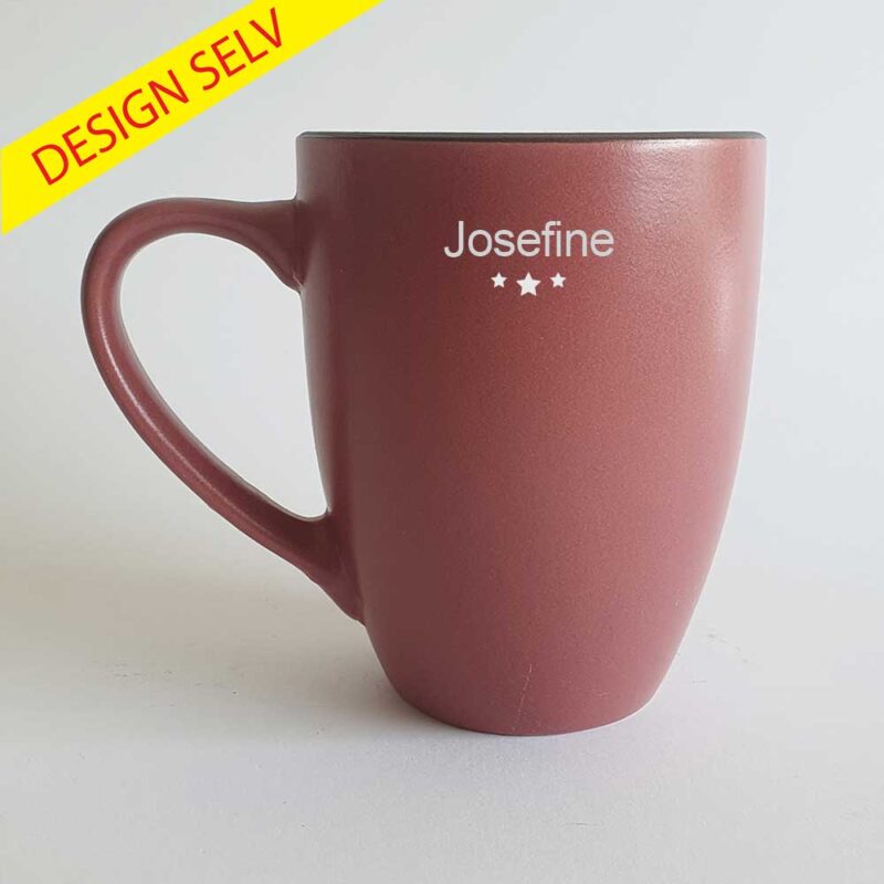 Stentøjskrus med personlig gravering - Rose