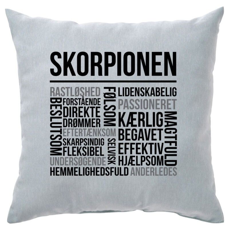 Stjernetegnspude: "Skorpionen"