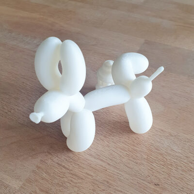 3D print: "Ballon hund der tisser op af en brandhane" - Balloon peeing dog - Billede 4