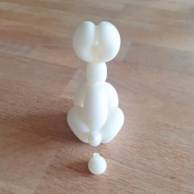 3D print: "Ballon hund der laver ballon høm høm" - Balloon pooping dog - Billede 6