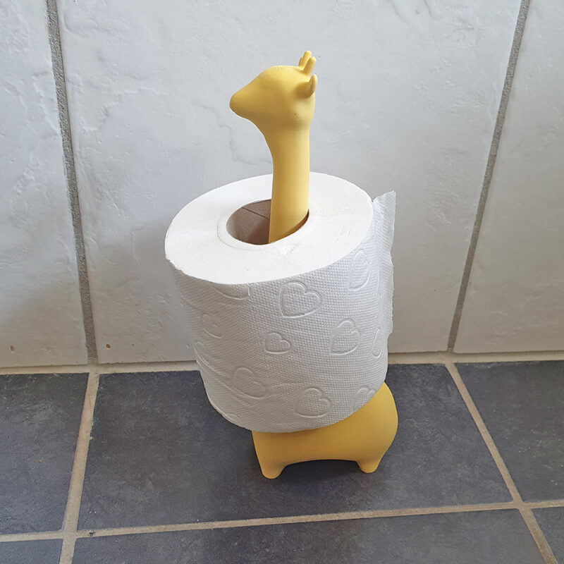 3D print: Giraf toilet rulle holder