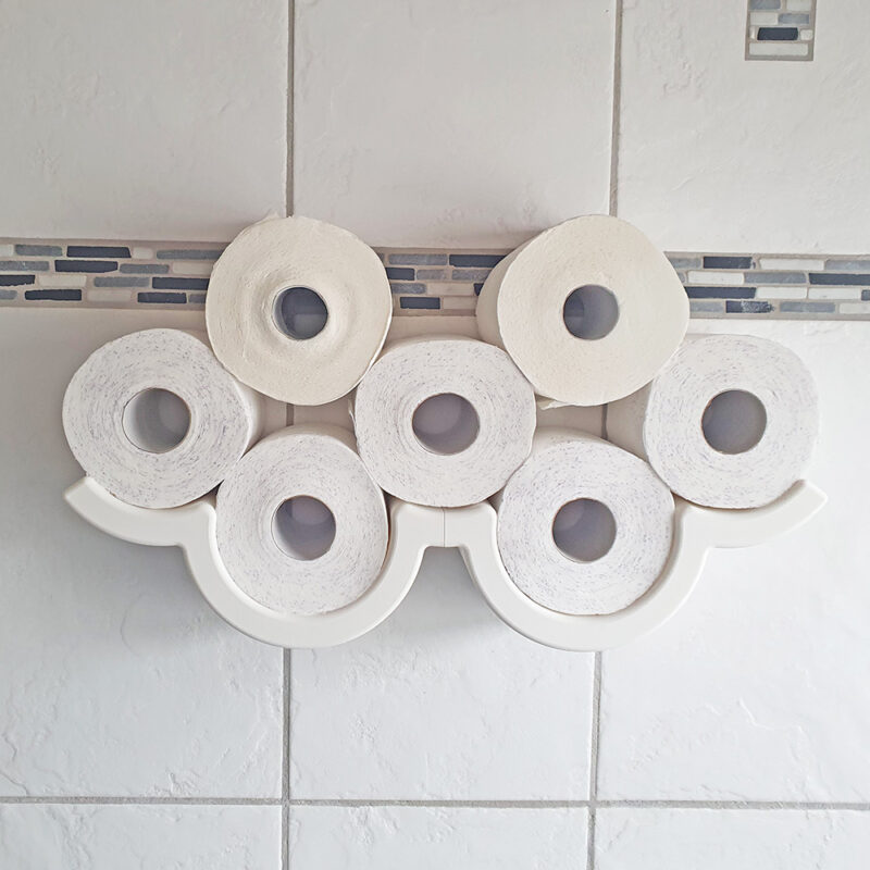 3D print: Toilet rulle holder - sky formation