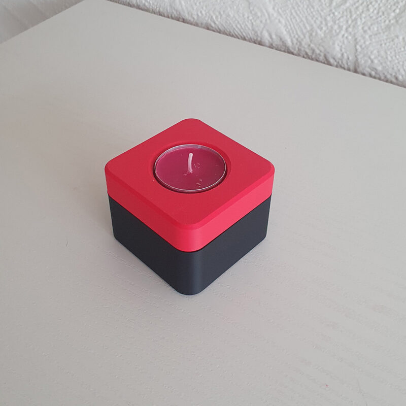 3D print: 2 delt fyrfadsholdere