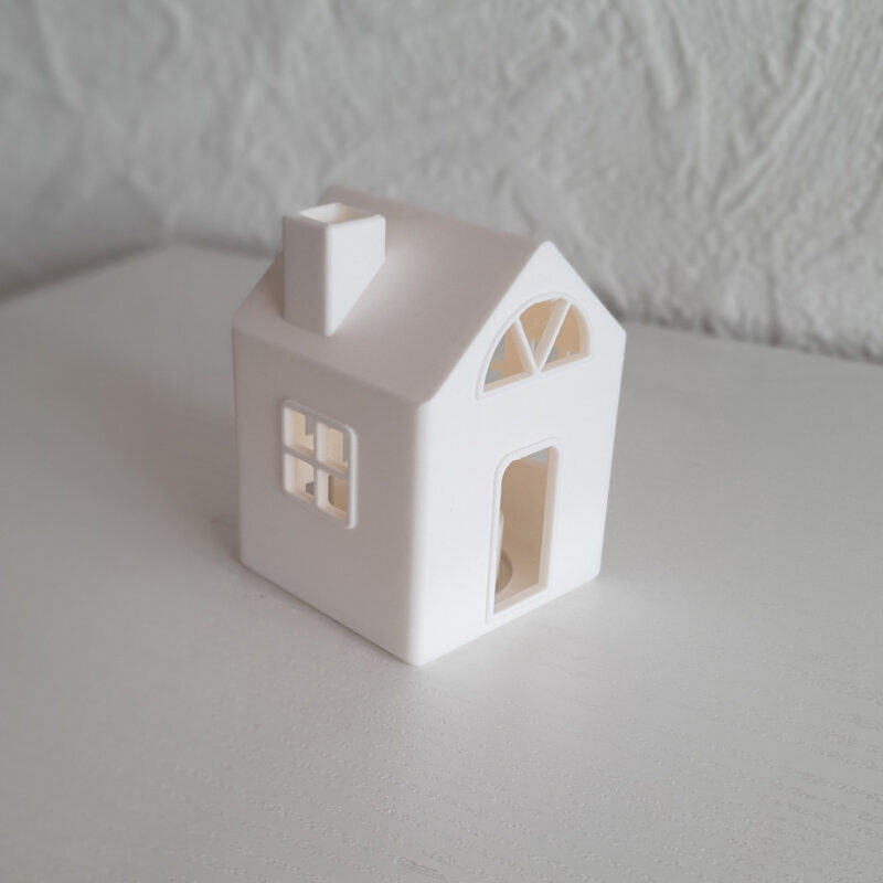 3D print: Julehus nr 2 inkl. LED lys