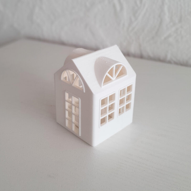 3D print: Julehus nr 5 inkl. LED lys