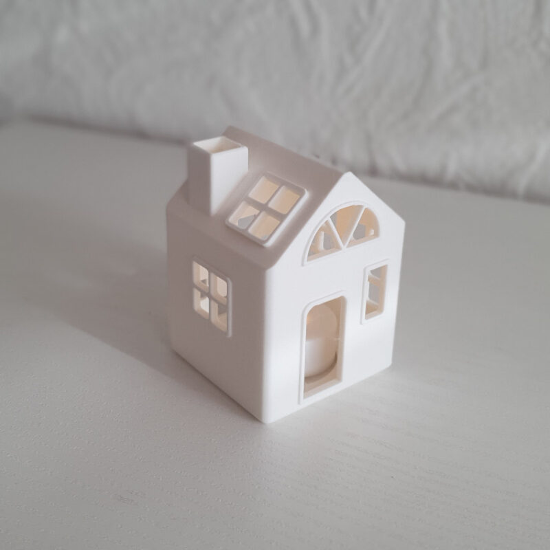 3D print: Julehus nr 4 inkl. LED lys