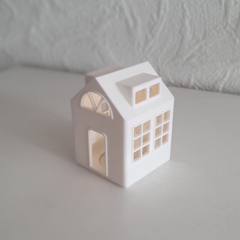 3D print: Julehus nr 1 inkl. LED lys